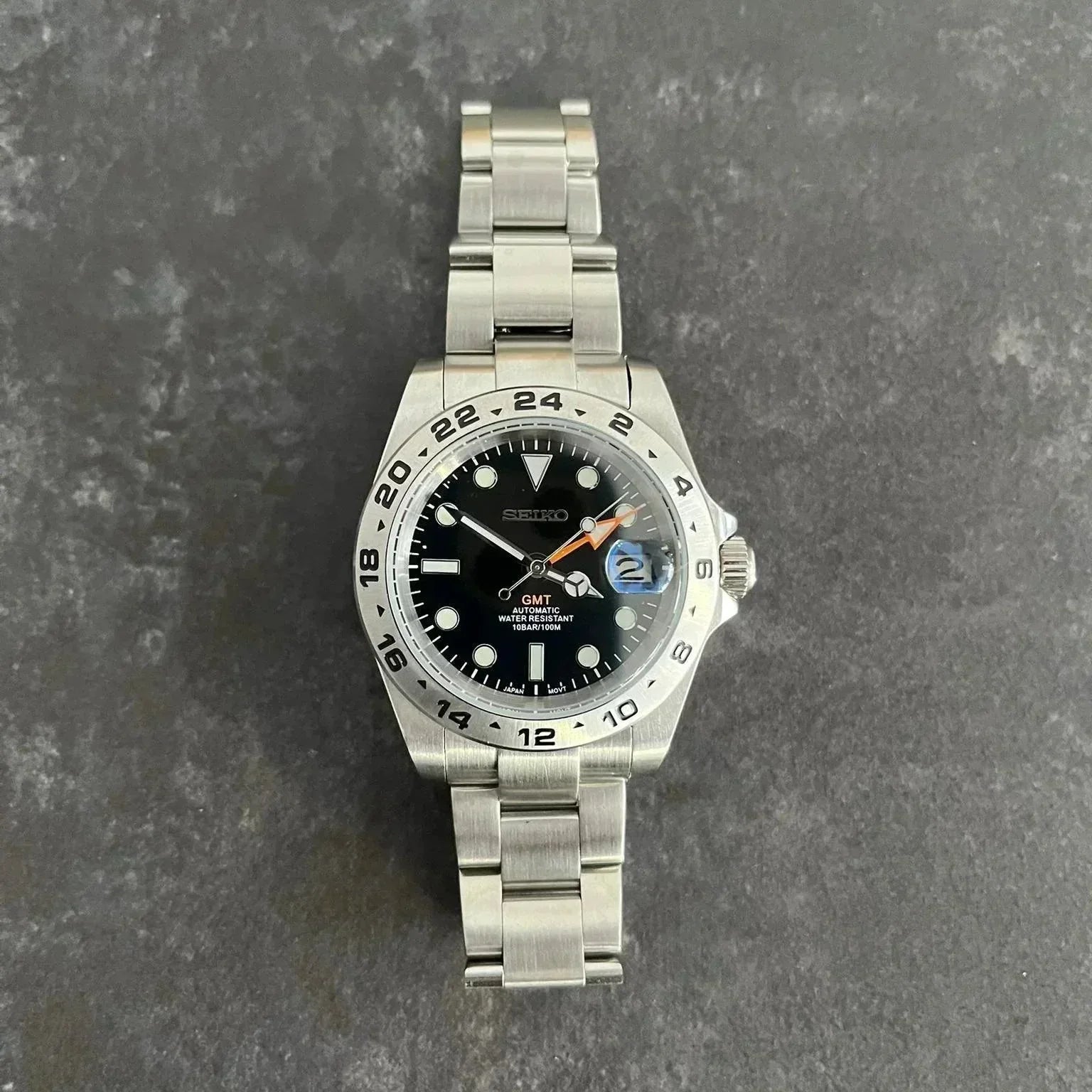 Stilfull GMT Klokke | Rustfritt Stål Klokke | KLOKKEMODS